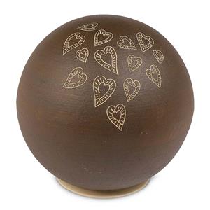 Urnwebshop Grote Keramische Bol Urn Hartjes (3 liter)