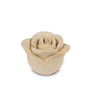 Urnwebshop Mini Keramische Witte Roos Urn (0.35 liter)