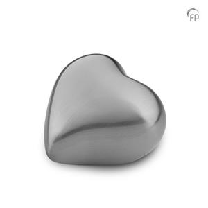 Urnwebshop Mini Odyssee Hart Urn Matzilver (0.08 liter)