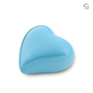 Urnwebshop Mini Odyssee Hart Urn Blauw (0.08 liter)