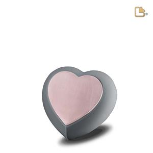 Urnwebshop LoveUrns Design Harturn Rosegoud - Grijs (0.05 liter)