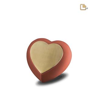 Urnwebshop LoveUrns Design Harturn Matgoud - Terracotta (0.05 liter)