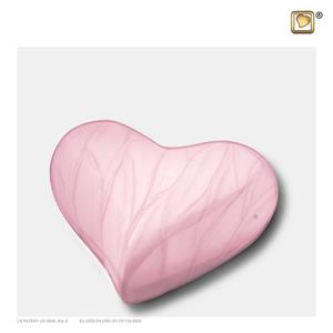 Urnwebshop LoveUrns Design Hart Urn Roze Gemarmerd (0.05 liter)