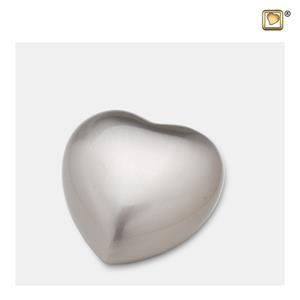 Urnwebshop LoveUrns Hart Urn Matzilver (0.085 liter)