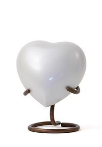 Urnwebshop Trinity Pearl Hart Urn, inclusief Standaard (0.11 liter)