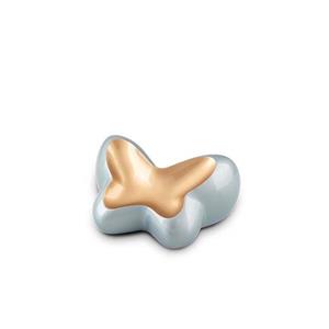 Urnwebshop Butterfly Urntje Zilverblauw - Goud (0.05 liter)