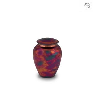 Urnwebshop Miniurn Raku Kopermat Look (0.05 liter)