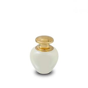 Urnwebshop Satori Pearl White Mini Urn (0.1 liter)