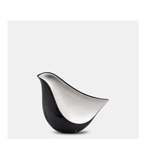 Urnwebshop Mini Lovebird Urn Midnight Black - Matzilver (0.05 liter)