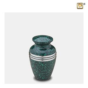 Urnwebshop LoveUrns Miniurn Klassiek Gespikkeld Emerald (0.05 liter)