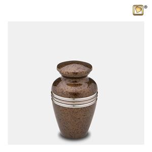 Urnwebshop LoveUrns Miniurn Klassiek Gespikkeld Auburn (0.05 liter)