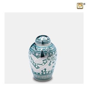 Urnwebshop LoveUrns Mini Urn Vogels Groen (0.05 liter)
