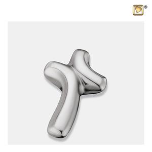 Urnwebshop Mini Design Kruis Urn Matzilver (0.045 liter)