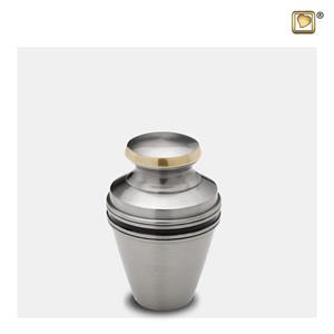 Urnwebshop LoveUrns Mini Urn Matzilver Sierbanden (0.06 liter)