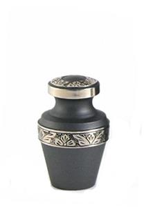 Urnwebshop Grecian Rustic Pewter Mini Urn (0.08 liter)