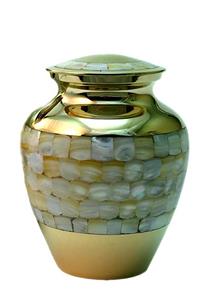 Urnwebshop Middelgrote Mother of Pearl Elite Mini Urn (1.2 liter)