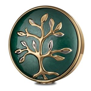 Urnwebshop Tree of Life Duourn Parelgroen, Gepolijst Goud (7 liter)