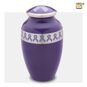 Urnwebshop Grote LoveUrns Urn Purple Ribbon (3.1 liter)