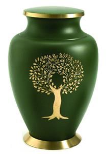 Urnwebshop Grote Messing Aria Tree of Life Urn (3.5 liter)