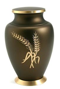 Urnwebshop Grote Messing Aria Wheat Urn (3.5 liter)
