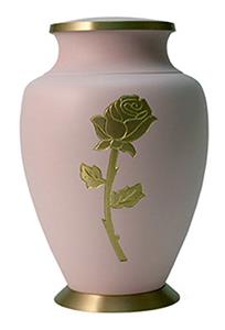 Urnwebshop Grote Messing Aria Roos Urn (3.5 liter)