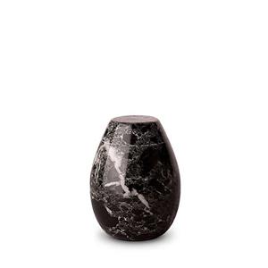 Urnwebshop Marmeren Mini Urn Zwartwit (0.15 liter)