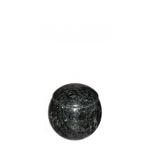 Urnwebshop Granieten Miniurn, Bol met Deksel - Labrador-Blue (0.06 liter)