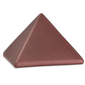 Urnwebshop Middelgrote Piramide Urn Robijnrood (1.5 liter)