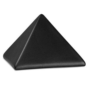 Urnwebshop Middelgrote Piramide Urn Matzwart (1.5 liter)