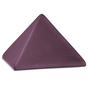 Urnwebshop Middelgrote Piramide Urn Fluweel Berry (1.5 liter)