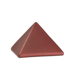 Urnwebshop Kleine Piramide Urn Robijnrood (0.5 liter)