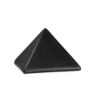 Urnwebshop Kleine Piramide Urn Matzwart (0.5 liter)