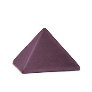 Urnwebshop Kleine Piramide Urn Fluweel Berry (0.5 liter)