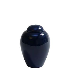 Urnwebshop Kleine Porseleinen Pot Urn Serenity Blue (0.76 liter)