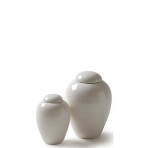 Urnwebshop Porseleinen Pot Urn Serenity Small White (0.37 liter)