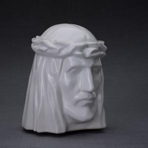 Urnwebshop Keramische Crematie As Urn De Christus White (5.1 liter)