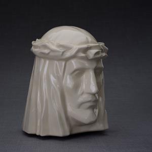 Urnwebshop Keramische Crematie As Urn De Christus Transparant (5.1 liter)