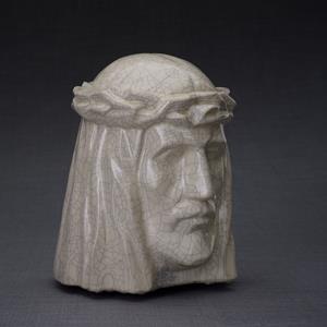 Urnwebshop Keramische Crematie As Urn De Christus Craquele (5.1 liter)