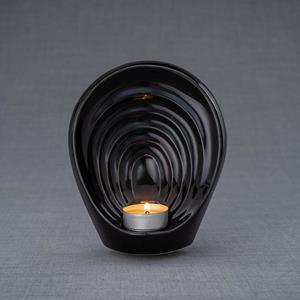 Urnwebshop Keramische Mini Urn Guardian Zwart (0.3 liter)