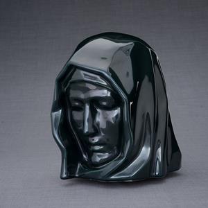 Urnwebshop Keramische Crematie As Urn Holy Mother Oxide Green (5.1 liter)
