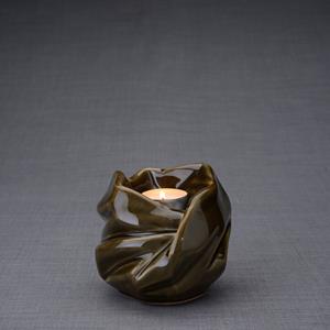 Urnwebshop Keramische Mini Urn Holy Mother Green Oiled (0.48 liter)