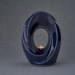 Urnwebshop Keramische Art Urn Passage Cobalt Metallic (3.2 liter)