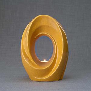 Urnwebshop Keramische Art Urn Passage Amber Yellow (3.2 liter)