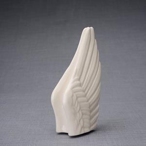Urnwebshop Keramische Mini Urn Wings Transparant (0.22 liter)