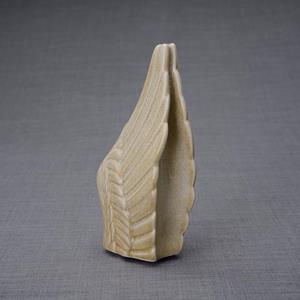 Urnwebshop Keramische Mini Urn Wings Light Sand (0.22 liter)
