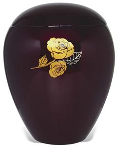 Urnwebshop Ovale Resin Urn Rozentak (4 liter)