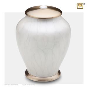 Urnwebshop Grote LoveUrns Simplicity Urn Witmarmer (3.7 liter)