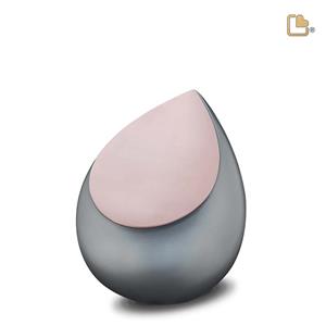 Urnwebshop Kleine LoveUrns Druppel Urn Rosegoud - Grijs (0.85 liter)