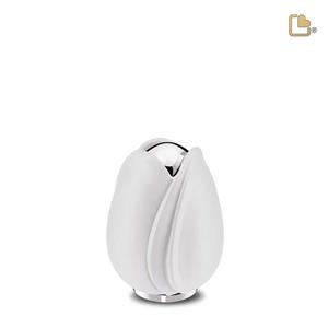 Urnwebshop Mini LoveUrns Tulp Urn Wit (0.1 liter)