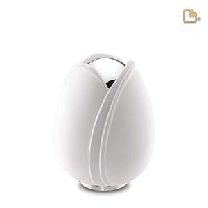 Urnwebshop Kleine LoveUrns Tulp Urn Wit (0.65 liter)